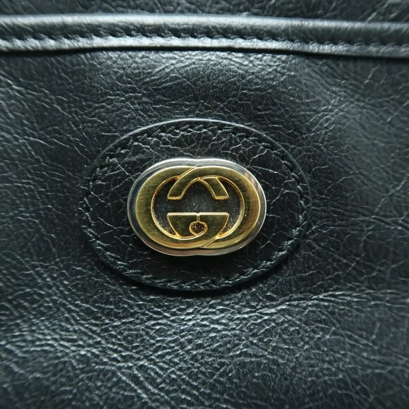 100% Authentic GUCCI Morpheus Black Leather Satchel 1189-121224 - Picture 5 of 12